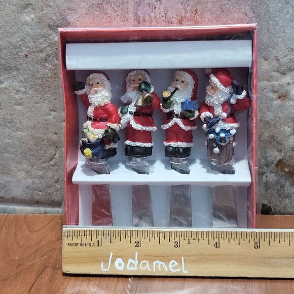 Vintage Christmas Santa Spreaders Set of 4 - Picture 9 of 13